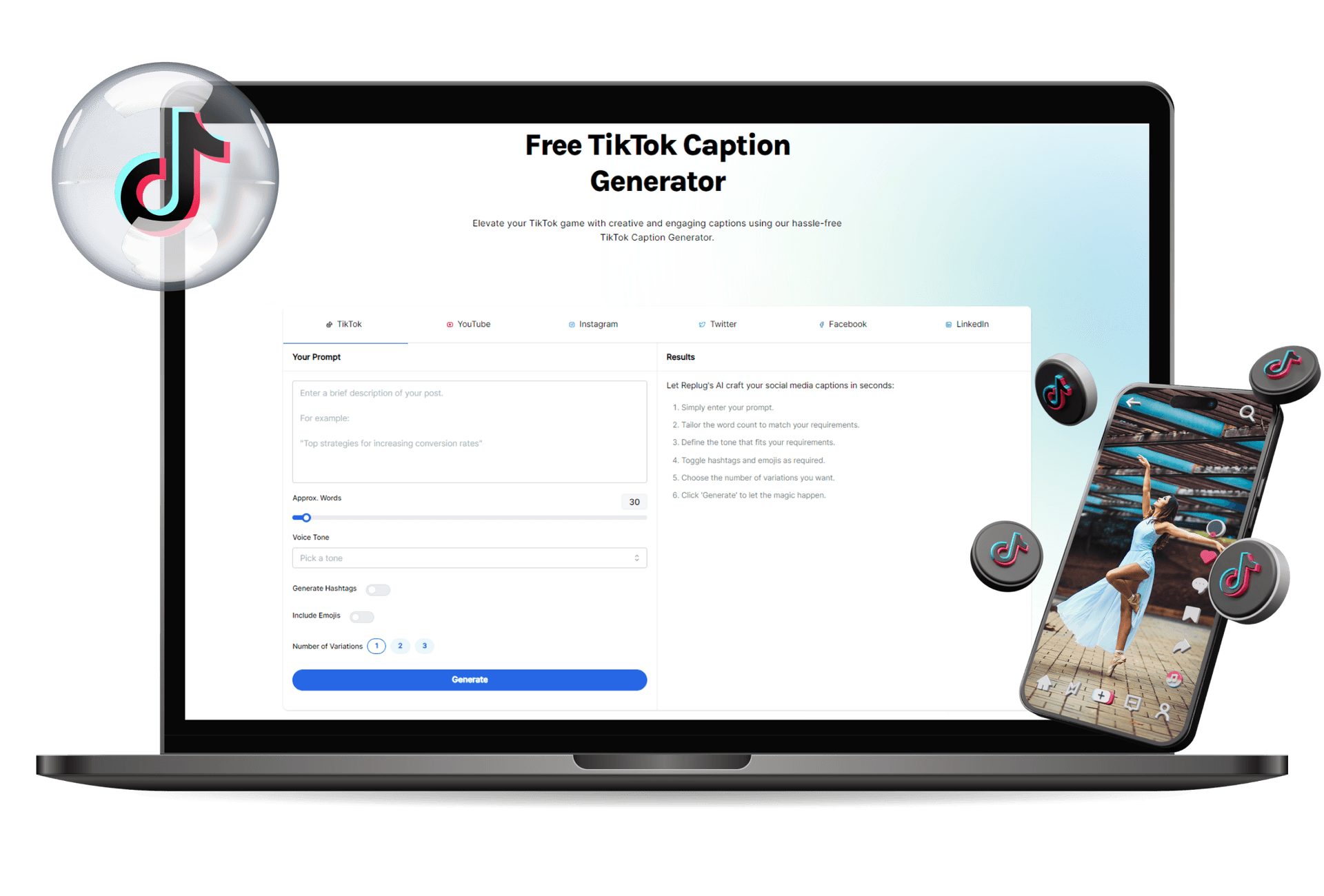 TikTok Caption Generator