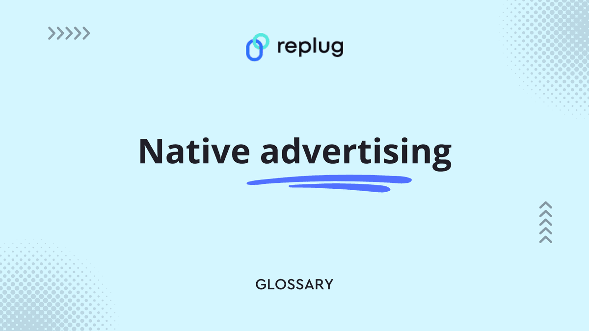 Native advertising