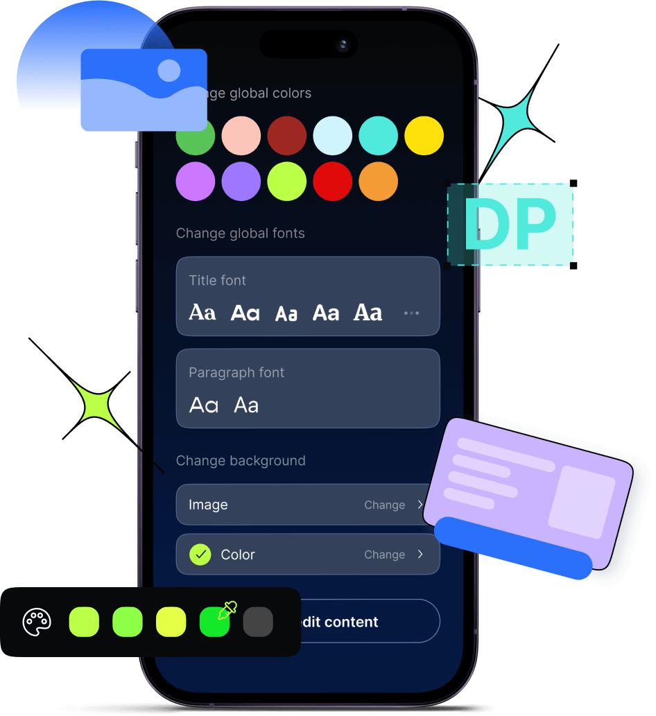 Build a branded bio page