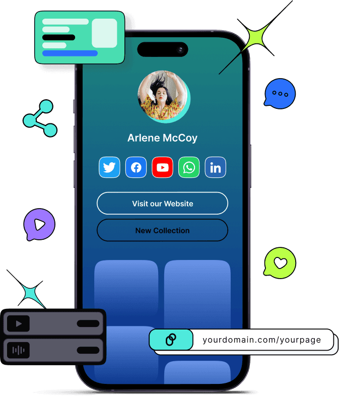 Add unlimited links & content to your bio page