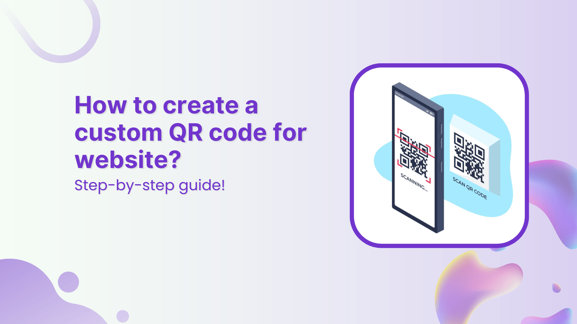 How to create a custom QR code for website?