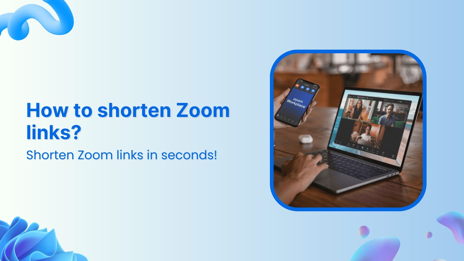 How to make your Zoom meeting links short & easy to share