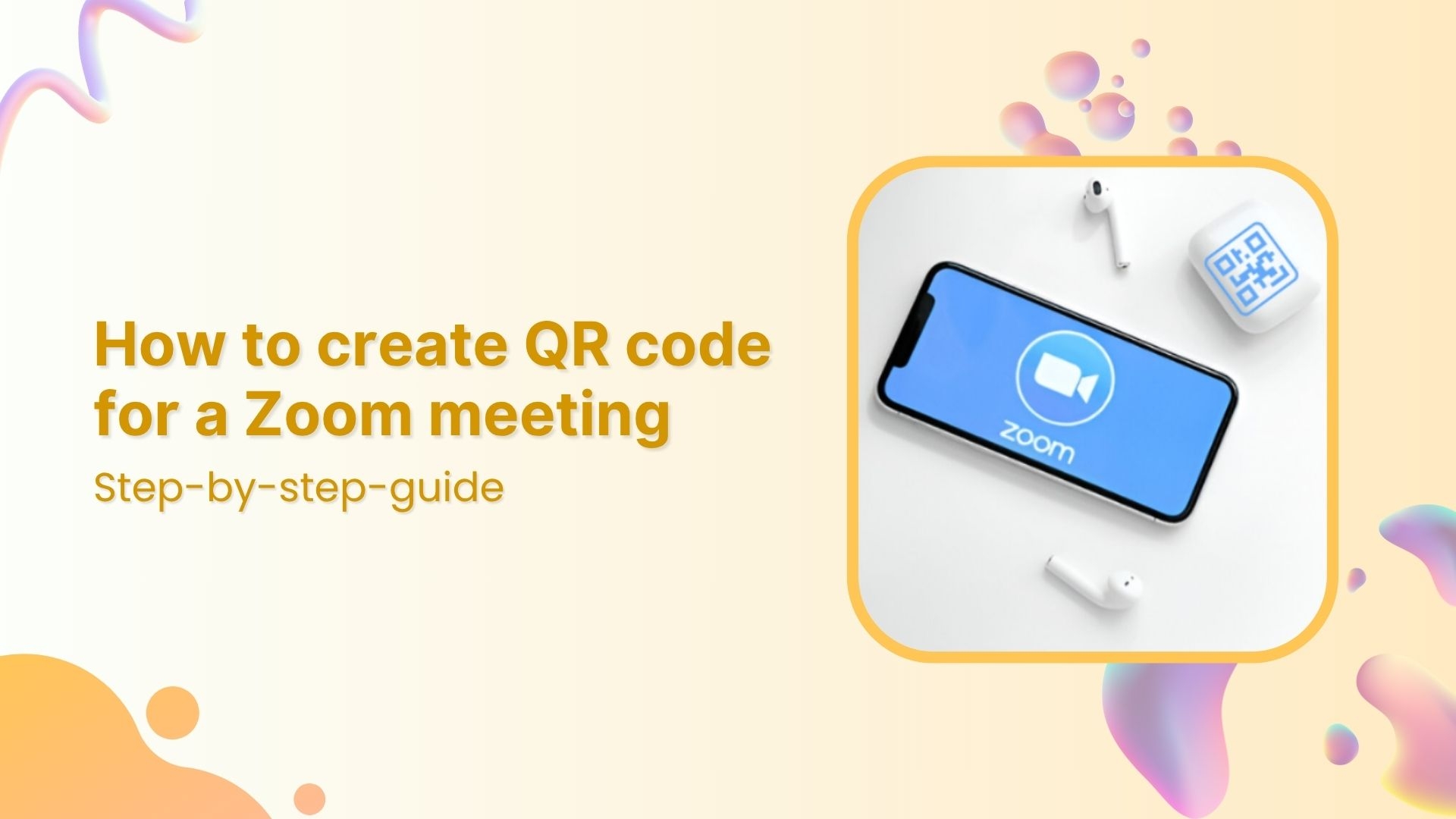How to create a QR code for Zoom meetings